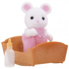 Sylvanian Families Hawthorn White Mouse Baby