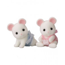 Sylvanian Families Hawthorn White Mouse Twin Babies